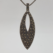 Load image into Gallery viewer, Sterling Silver Marcasite Pendant
