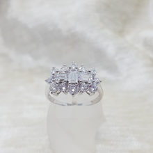 Load image into Gallery viewer, Sterling Silver CZ Cluster Ring
