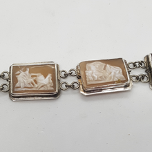 Load image into Gallery viewer, Vintage Sterling Silver Cameo Bracelet
