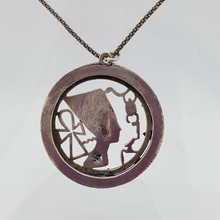 Load image into Gallery viewer, Vintage Sterling Silver Nefertiti Pendant
