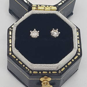 9ct Gold Diamond Stud Earrings