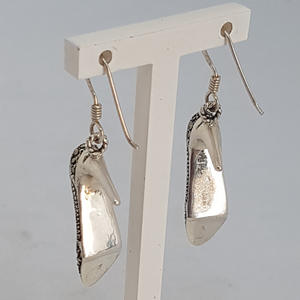 Sterling Silver Marcasite Shoe Earrings