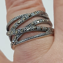 Load image into Gallery viewer, Sterling Silver Marcasite Ring
