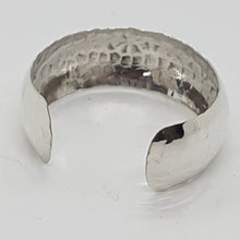 Load image into Gallery viewer, Sterling Silver Hammered Finish Cuff Bracelet
