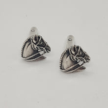 Load image into Gallery viewer, Sterling Silver Horse Head Cufflinks
