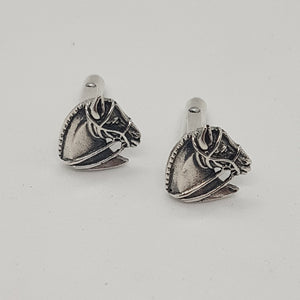 Sterling Silver Horse Head Cufflinks