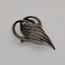 Load image into Gallery viewer, Antique Sterling Silver Marcasite Brooch
