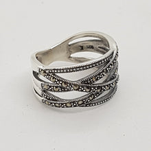 Load image into Gallery viewer, Sterling Silver Marcasite Ring
