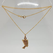 Load image into Gallery viewer, Vintage 9ct Gold Nefertiti Pendant
