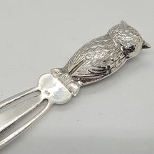 Load image into Gallery viewer, Sterling Silver Owl Bookmark
