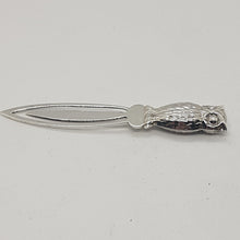 Load image into Gallery viewer, Sterling Silver Owl Bookmark
