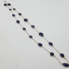 Load image into Gallery viewer, Sterling Silver Sapphire Necklace
