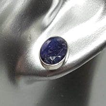 Load image into Gallery viewer, Sterling Silver Sapphire Stud Earrings
