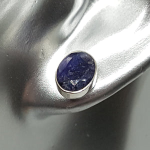 Sterling Silver Sapphire Stud Earrings