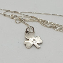 Load image into Gallery viewer, Sterling Silver Marcasite Shamrock Pendant
