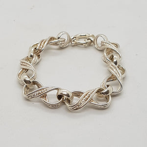 Sterling Silver Twist Bracelet