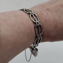 Load image into Gallery viewer, Vintage Sterling Silver Gate Bracelet
