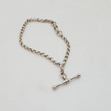 Load image into Gallery viewer, Sterling Silver T-Bar Necklace and Bracelet
