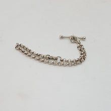 Load image into Gallery viewer, Sterling Silver T-Bar Necklace and Bracelet

