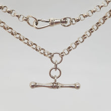 Load image into Gallery viewer, Sterling Silver T-Bar Necklace and Bracelet
