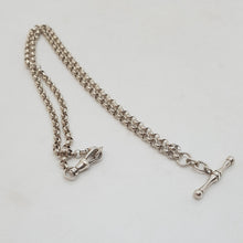 Load image into Gallery viewer, Sterling Silver T-Bar Necklace and Bracelet
