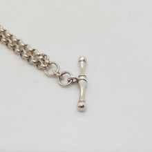 Load image into Gallery viewer, Sterling Silver T-Bar Necklace and Bracelet
