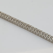 Load image into Gallery viewer, Sterling Silver Double Row CZ Tennis Bracelet
