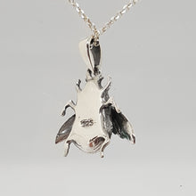 Load image into Gallery viewer, Sterling Silver Turquoise and Marcasite Bee Pendant

